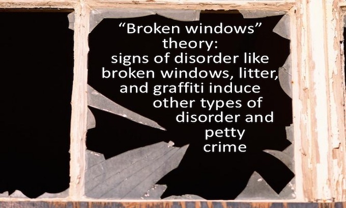 broken windows hypothesis policing